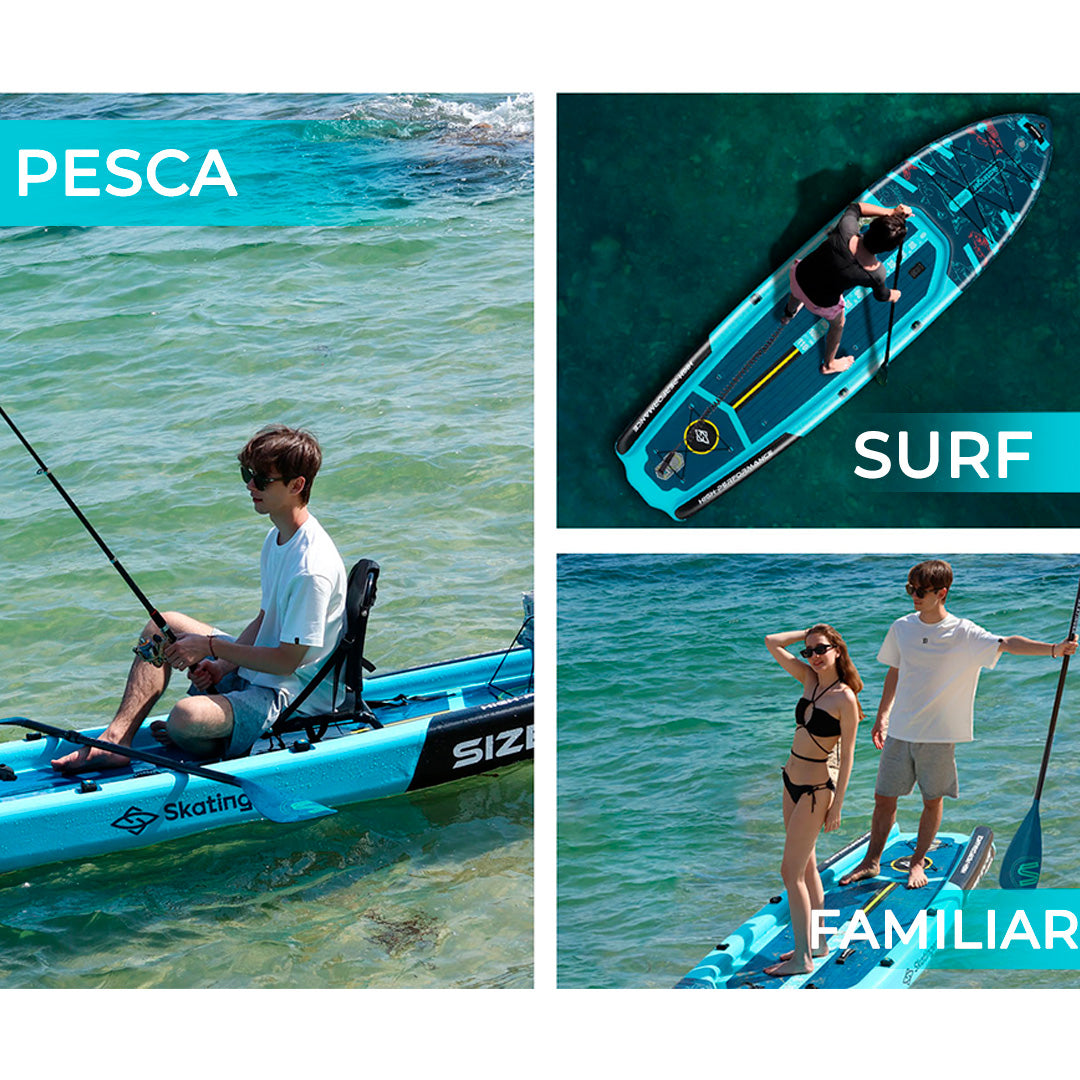 Skatinger | Fishing SUP 12’4” x 38” x 6” Tabla de Paddle Inflable