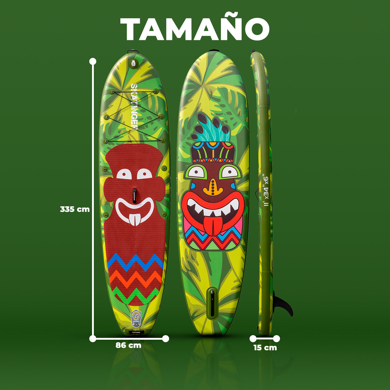 Tabla Paddle Inflable Skatinger Crazy Tribe 11 Sup Con Ac