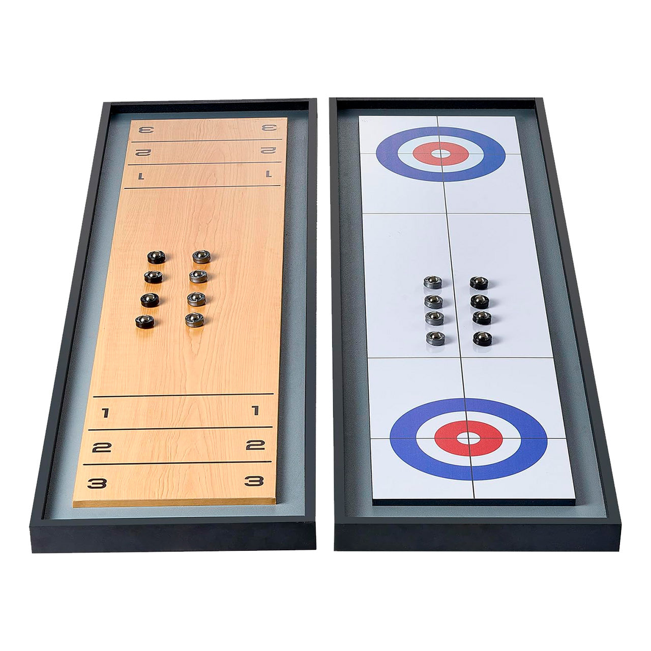 JUEGO TIPO SHUFFLEBOARD Y CURLING 2 EN 1