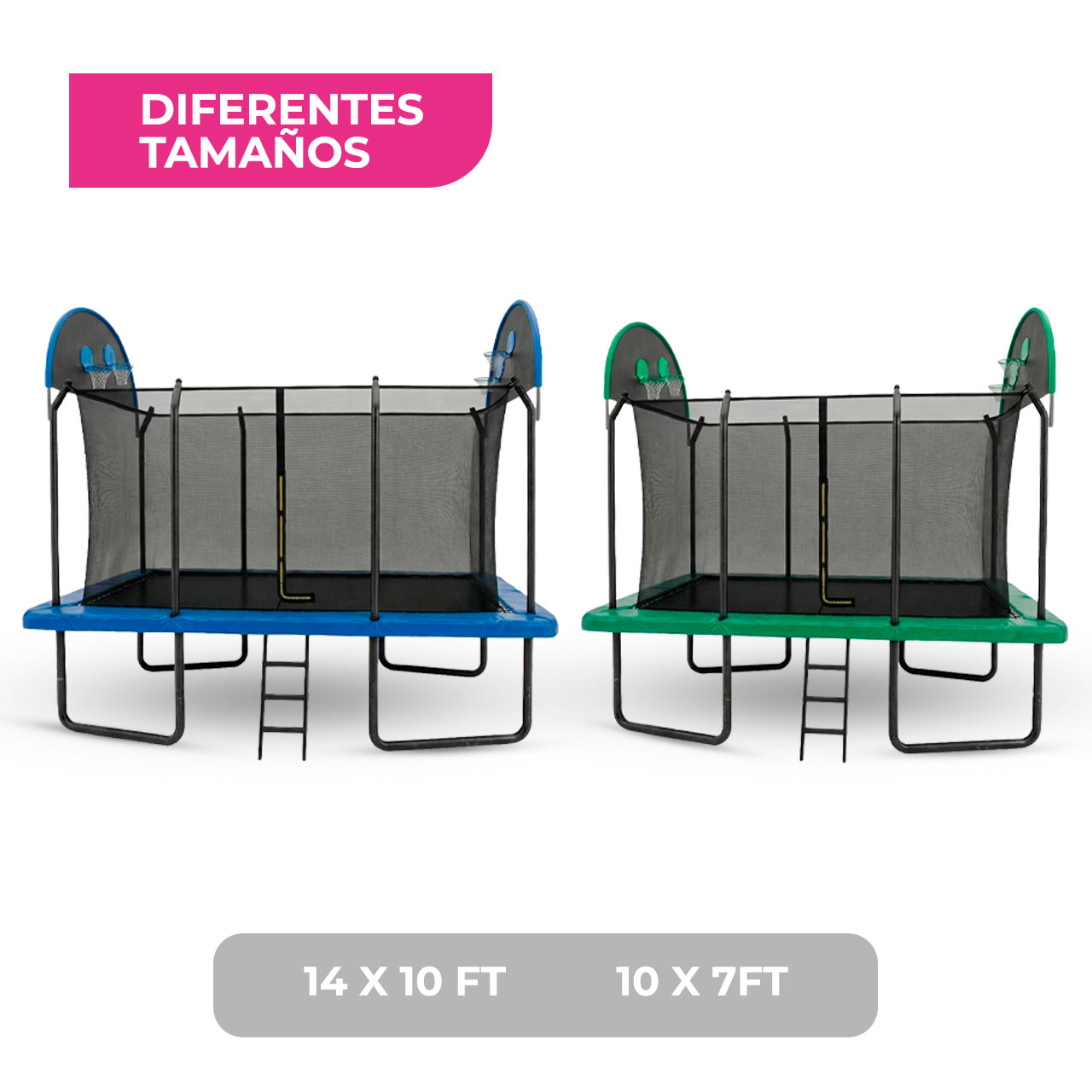 Trampolín Rectangular No-Gap para Exterior