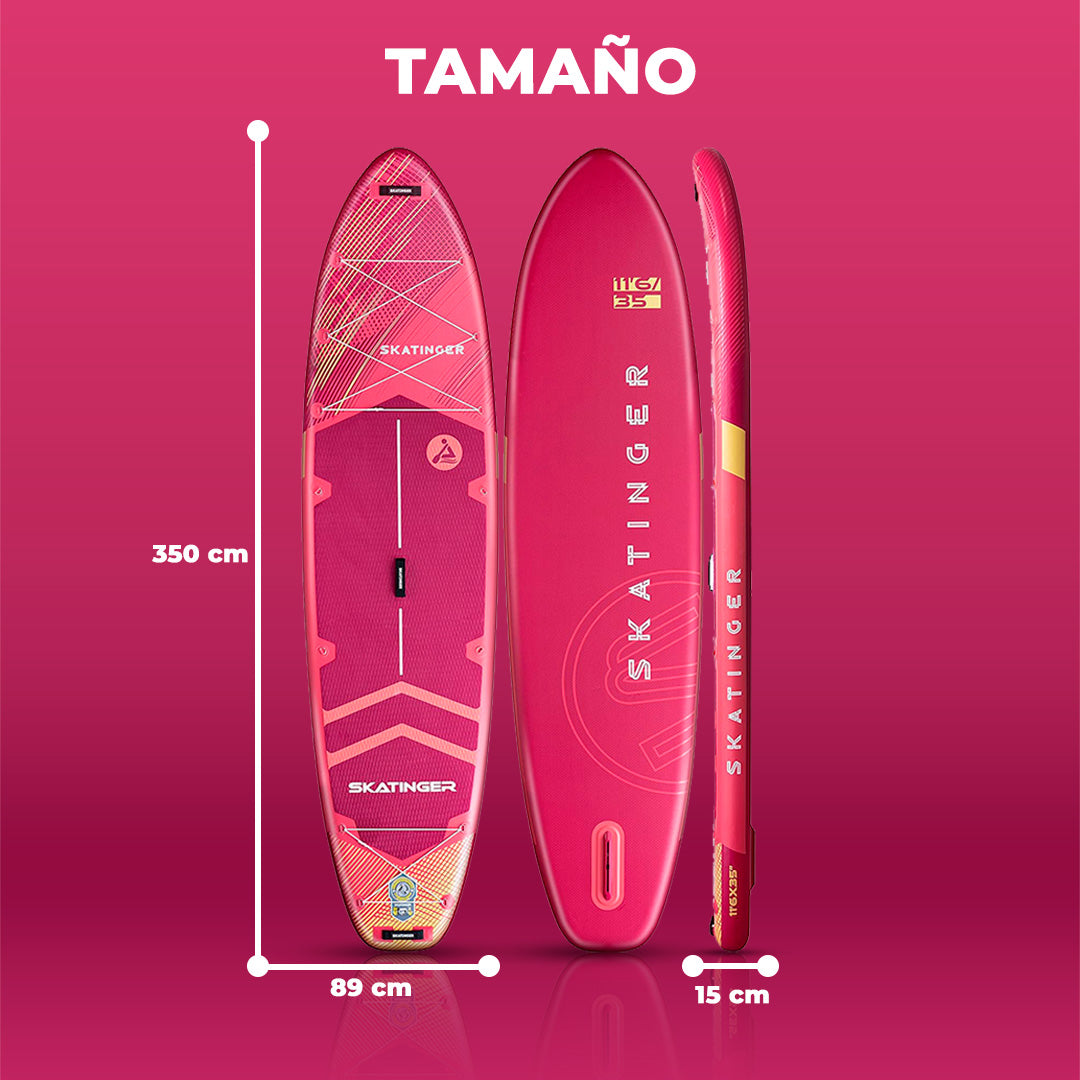 Skatinger | Prana 11’6” x 35” x 6” Tabla de Remo Inflable