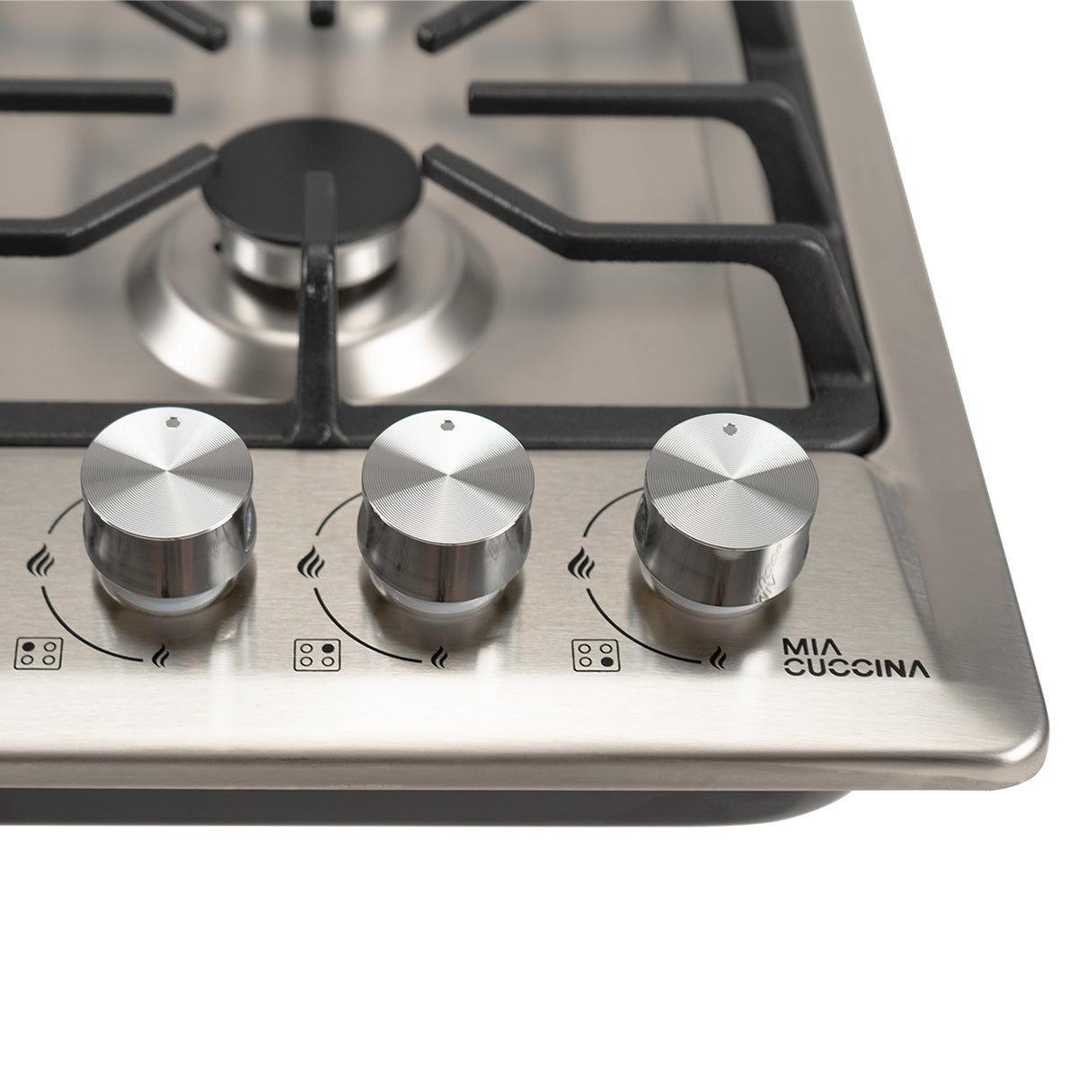 Parrilla a Gas MIA CUCCINA 4 Quemadores Acero Inox 120V