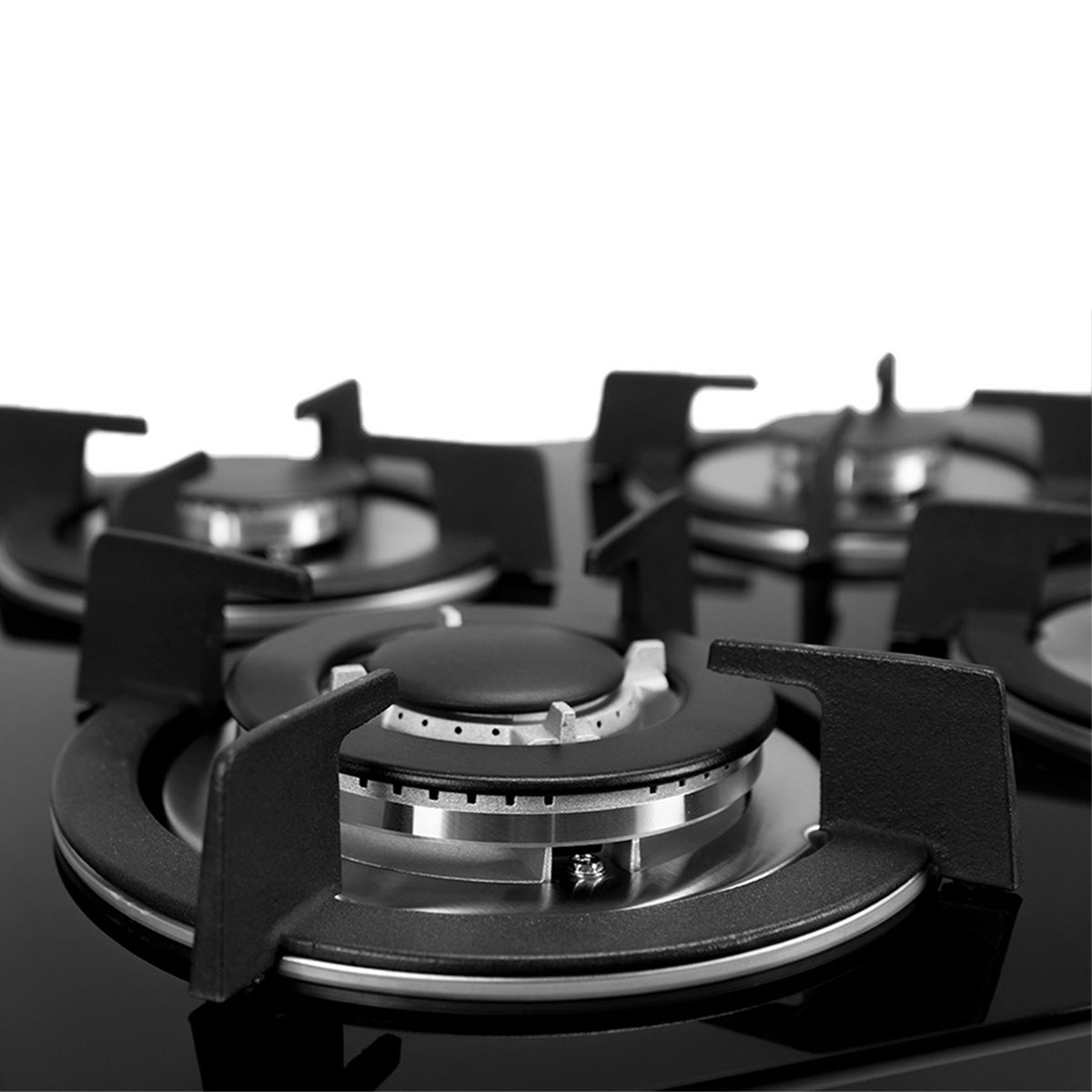 Parrilla a Gas MIA CUCCINA Vidrio Templado 4 Quemadores 120v