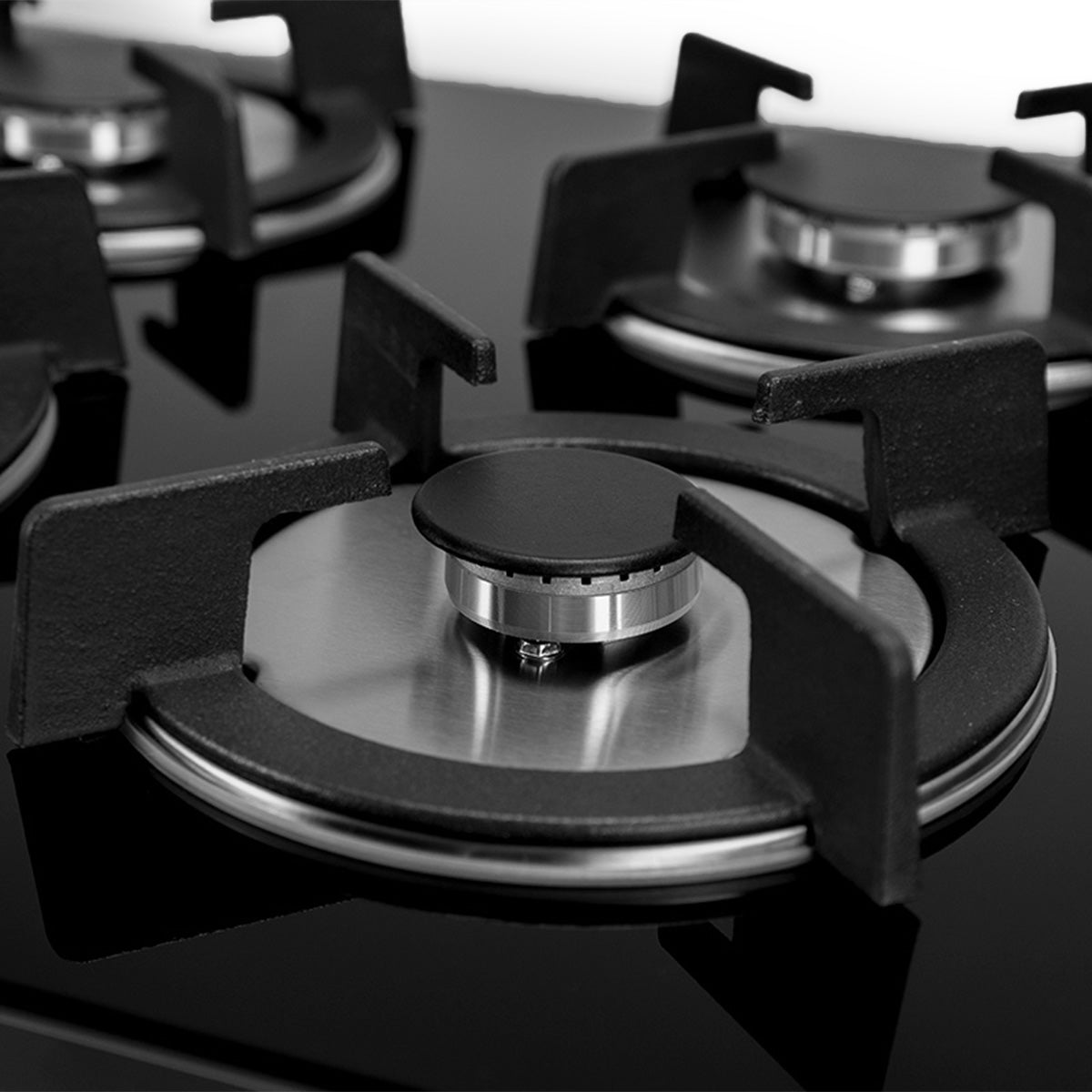 Parrilla a Gas MIA CUCCINA Vidrio Templado 4 Quemadores 120v