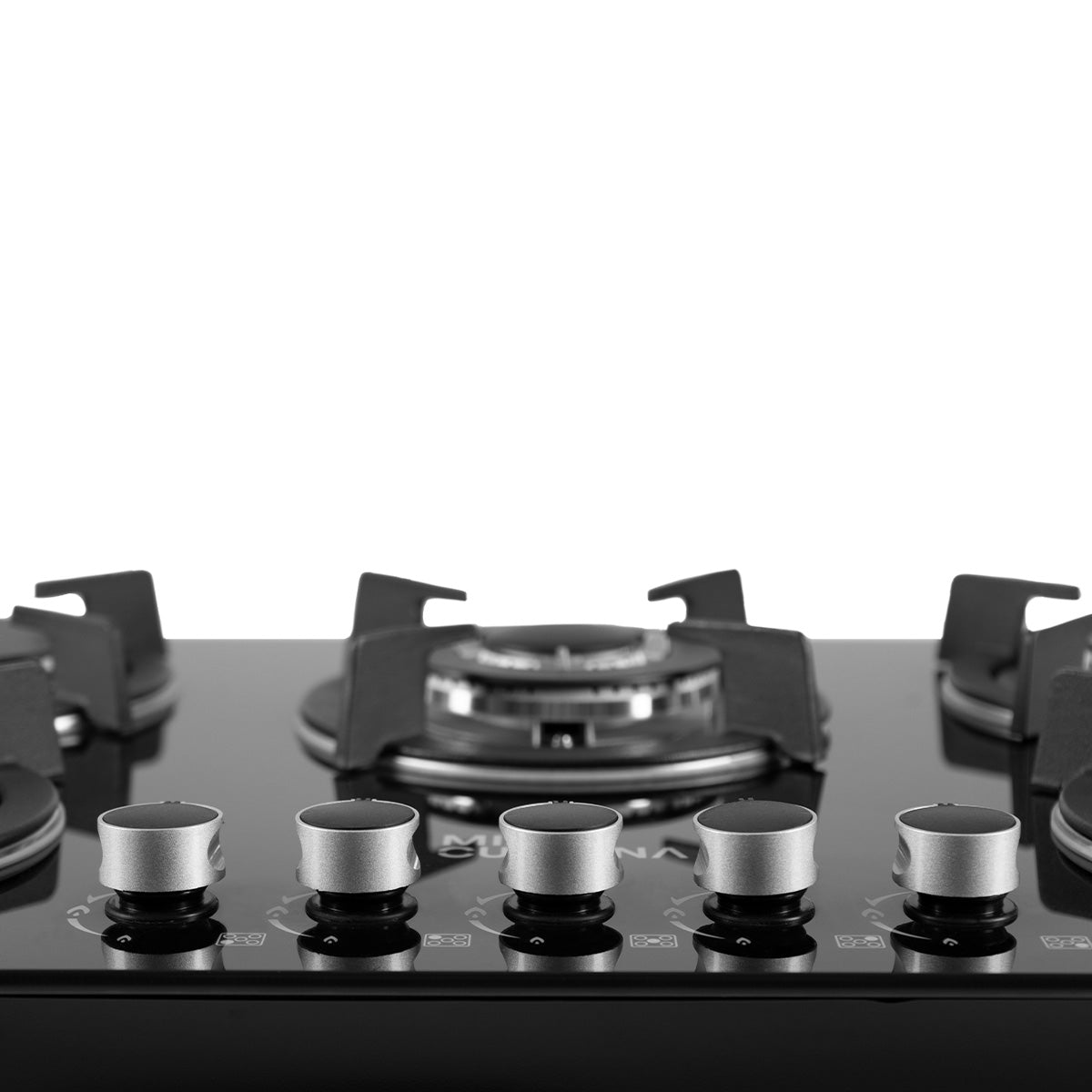 Parrilla a Gas MIA CUCCINA Vidrio Templado 5 Quemadores 120v