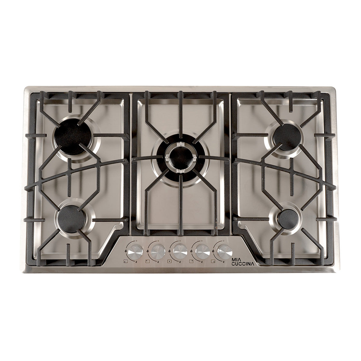 Parrilla a Gas MIA CUCCINA 5 Quemadores Acero Inox 120V
