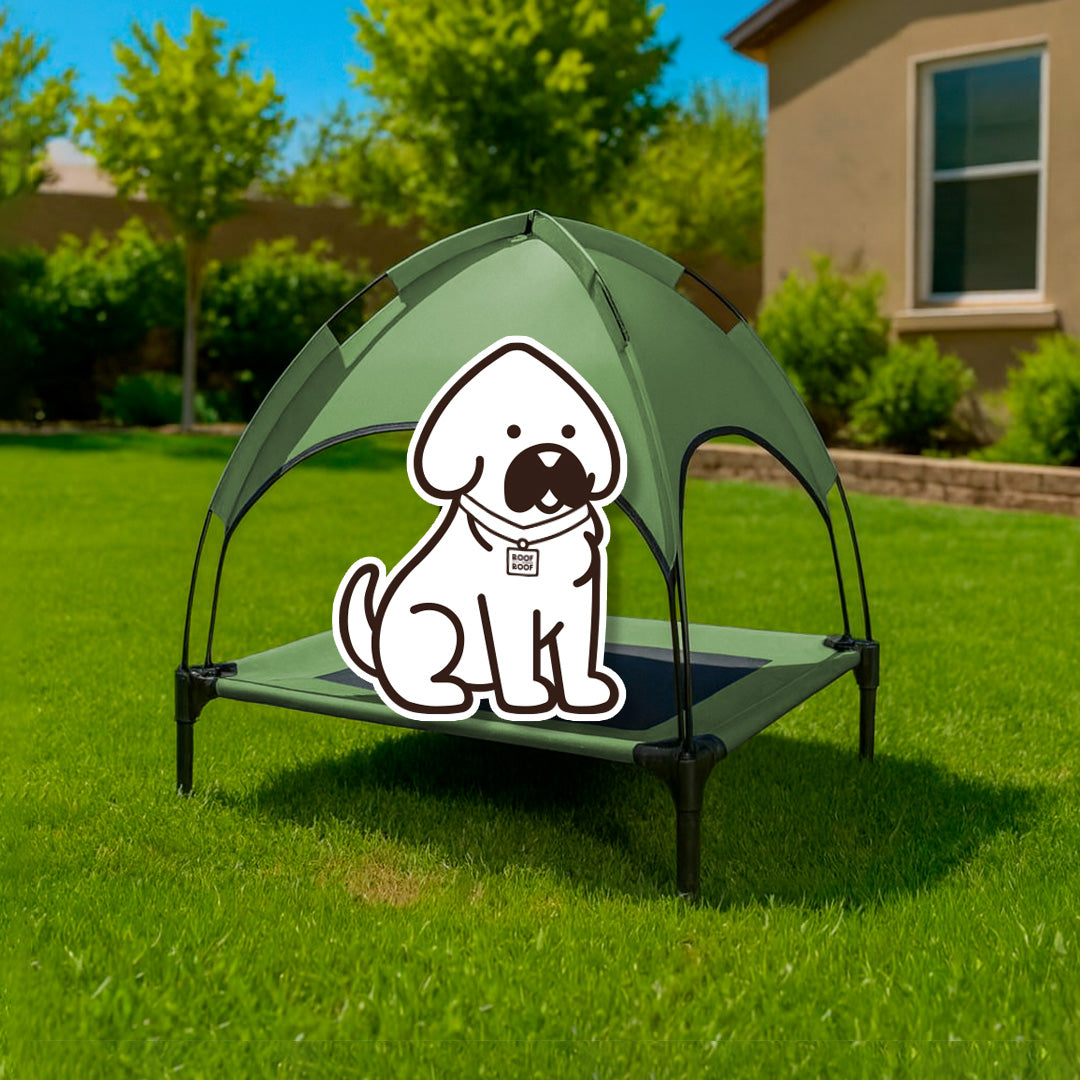 Cama Elevada con Toldo para perro, portátil