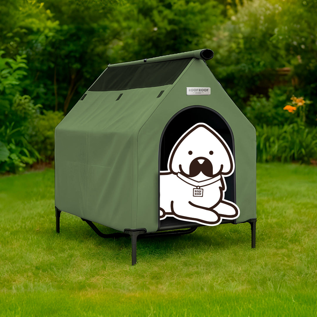 Casa campaña para perros portátil, piso elevado