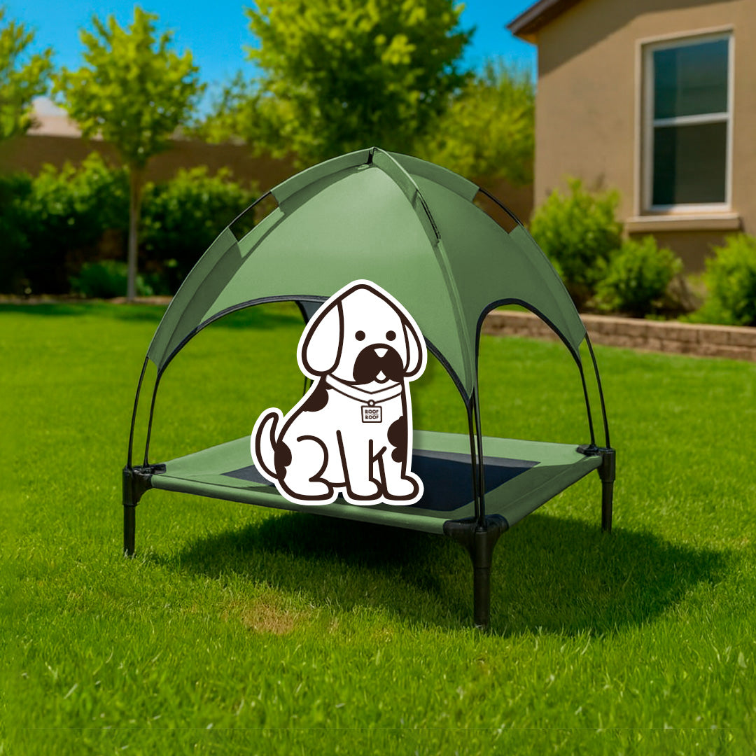 Cama Elevada con Toldo para perro, portátil