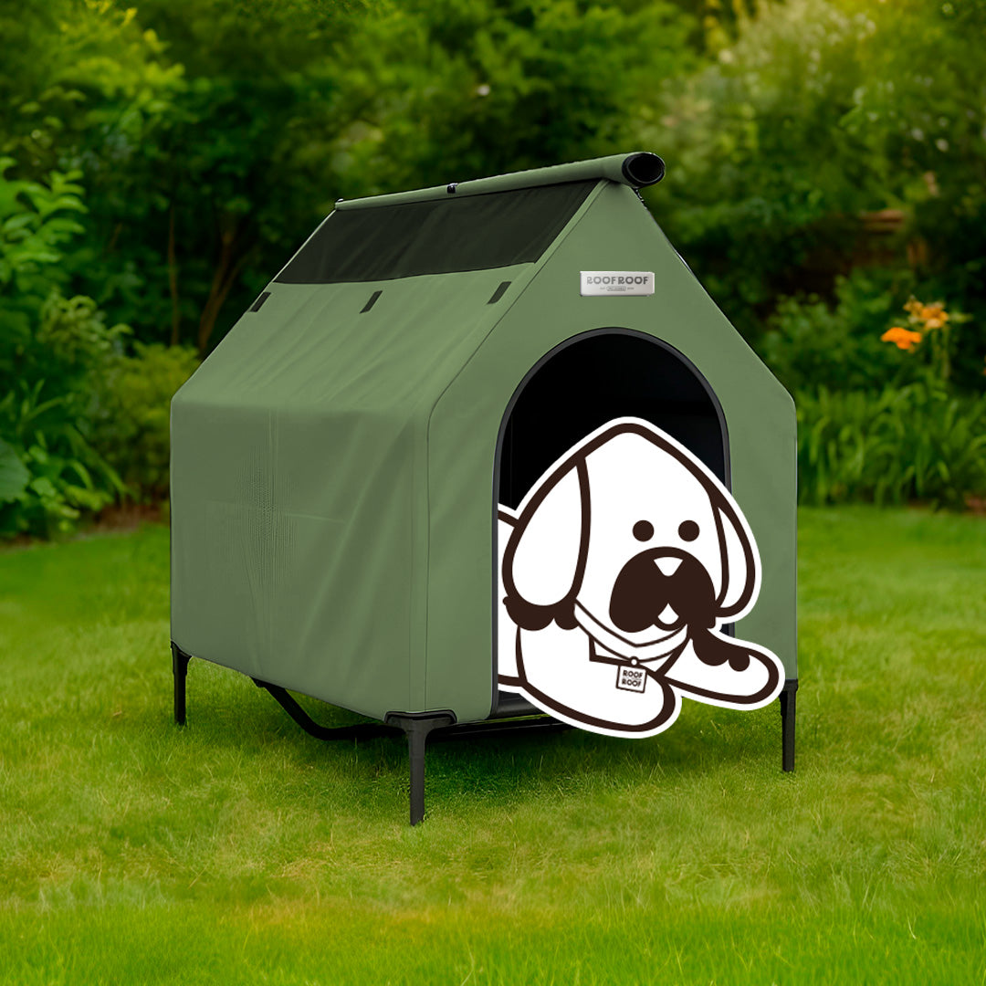 Casa campaña para perros portátil, piso elevado