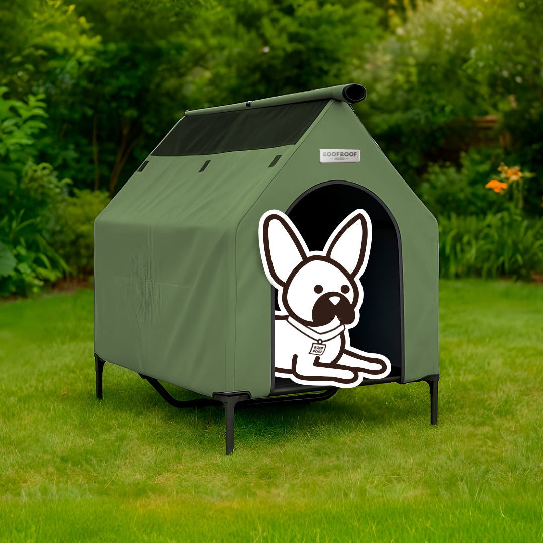 Casa campaña para perros portátil, piso elevado