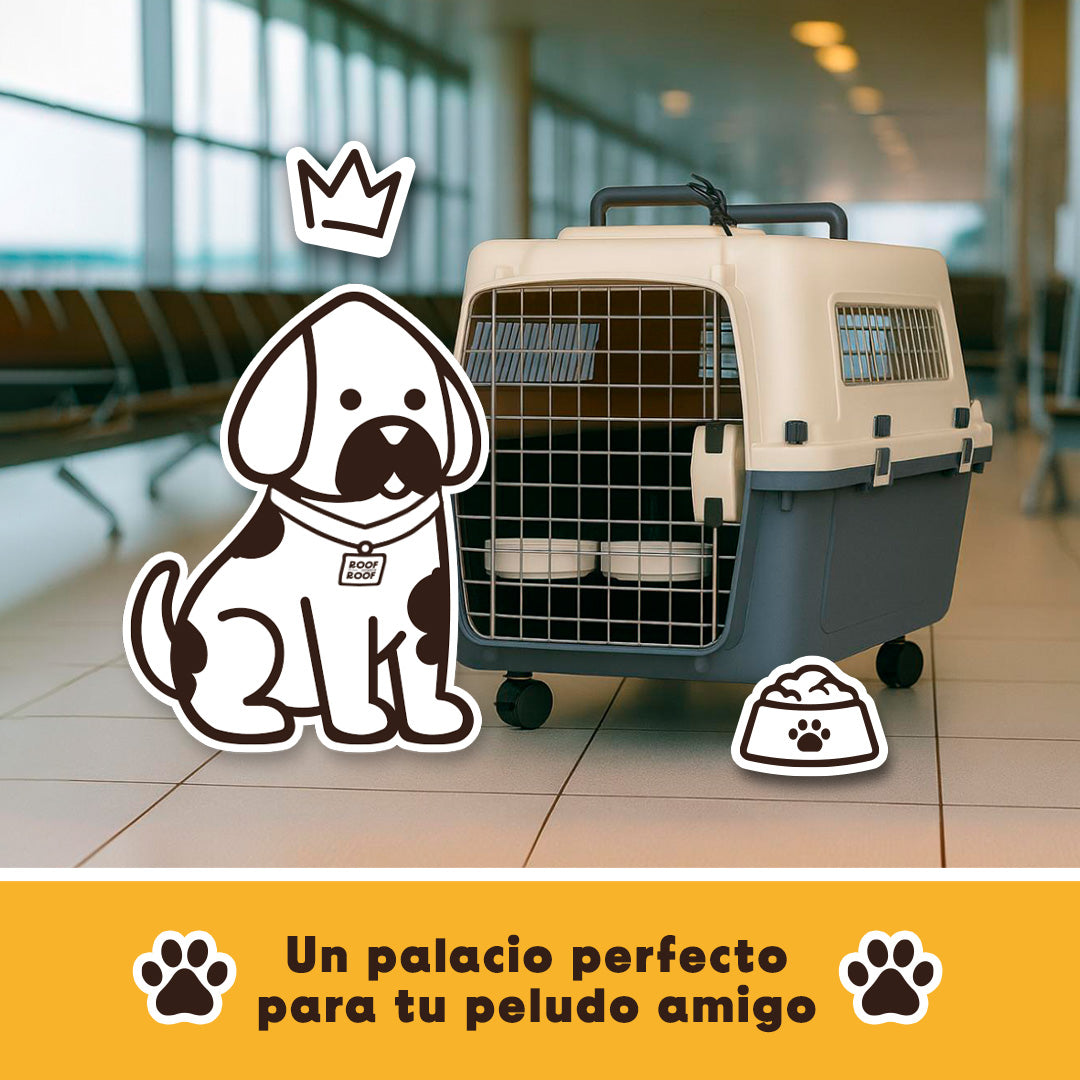 Jaula Transportadora Para Mascotas Modelo Wag