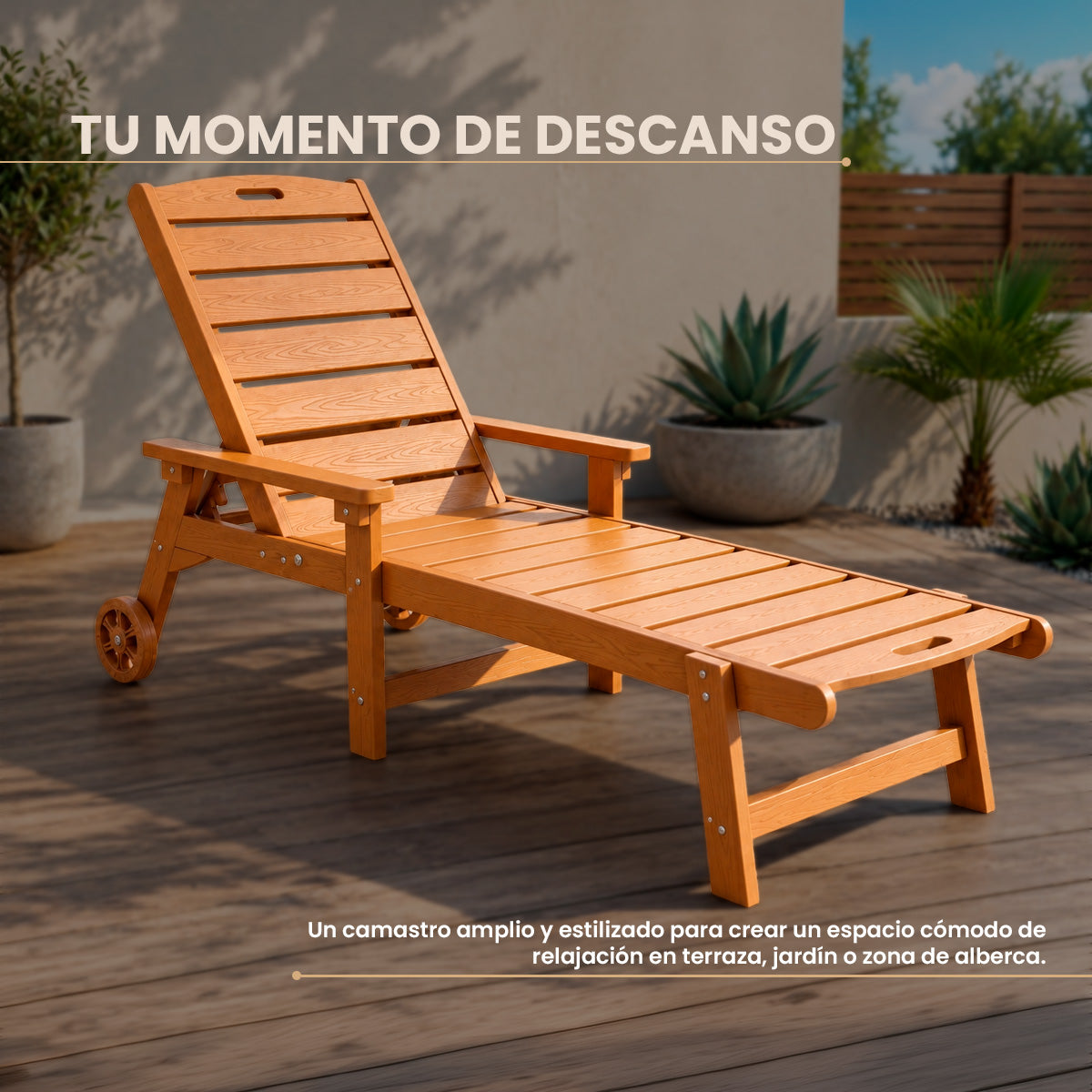 Camastro Respaldo Ajustable Resort
