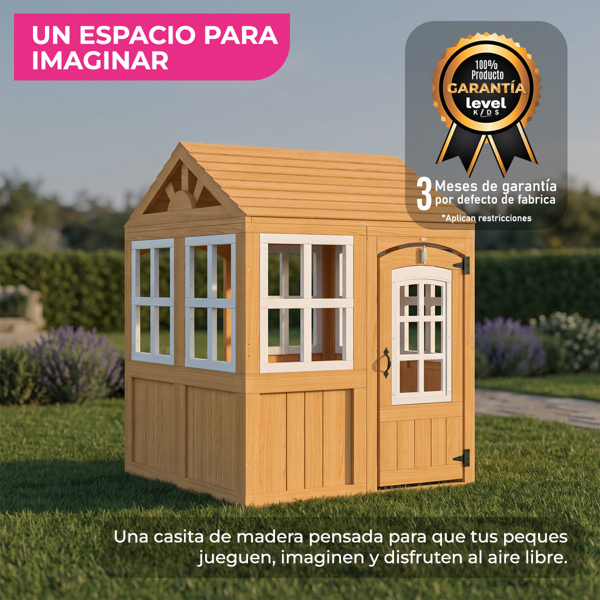 Mi Casita de Madera Infantil para Exterior