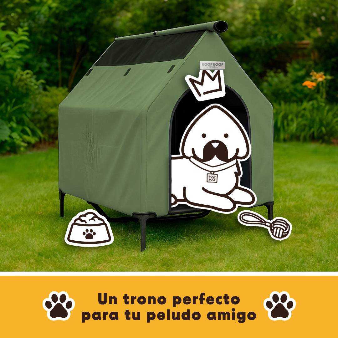 Casa campaña para perros portátil, piso elevado