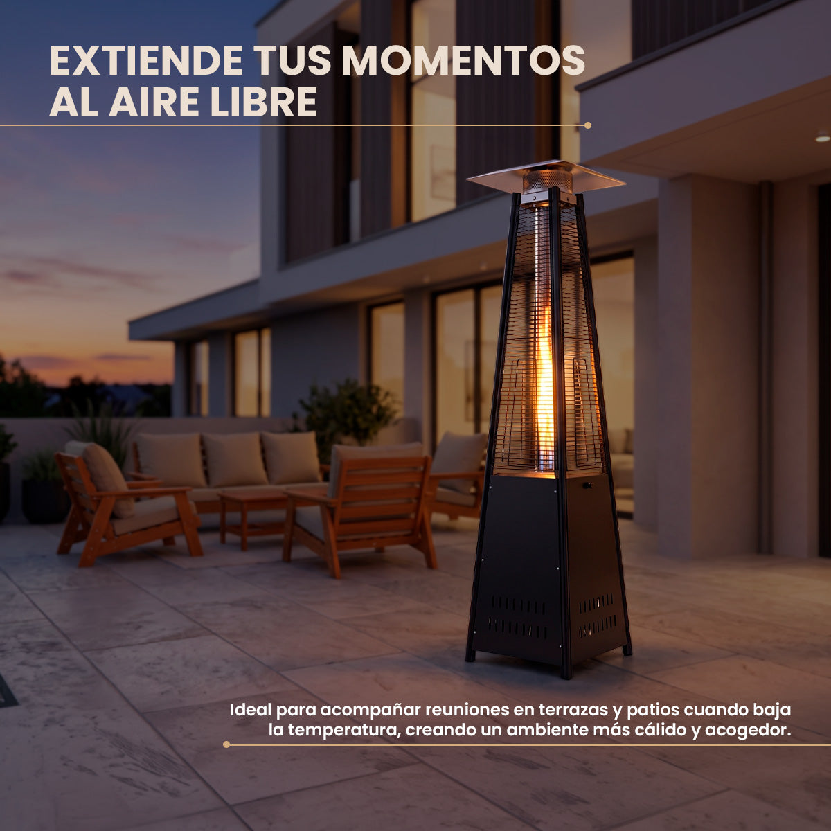 Calefactor de Patio Pirámide