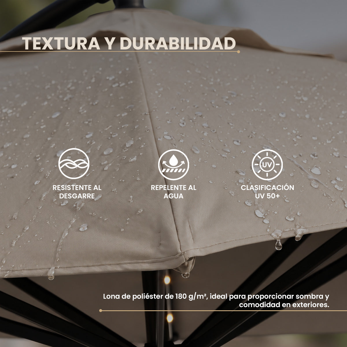 Sombrilla para Jardín Lateral Sunarm