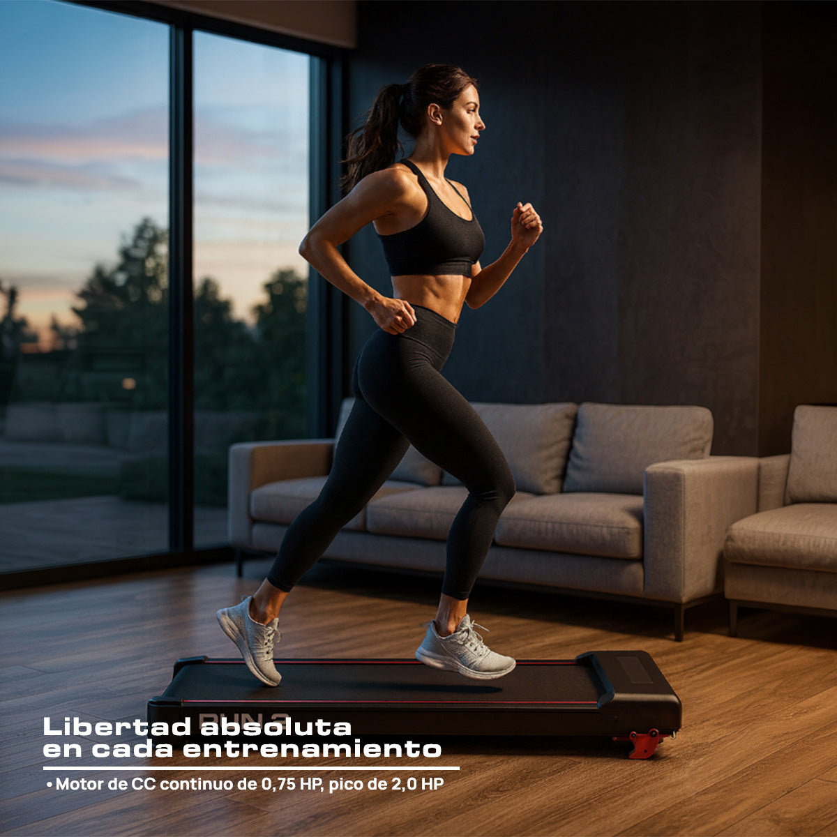 CAMINADORA ELÉCTRICA PORTÁTIL MOTOR 2.0HP VELOC AJUSTABLE 3 NIVELES INCLINACIÓN