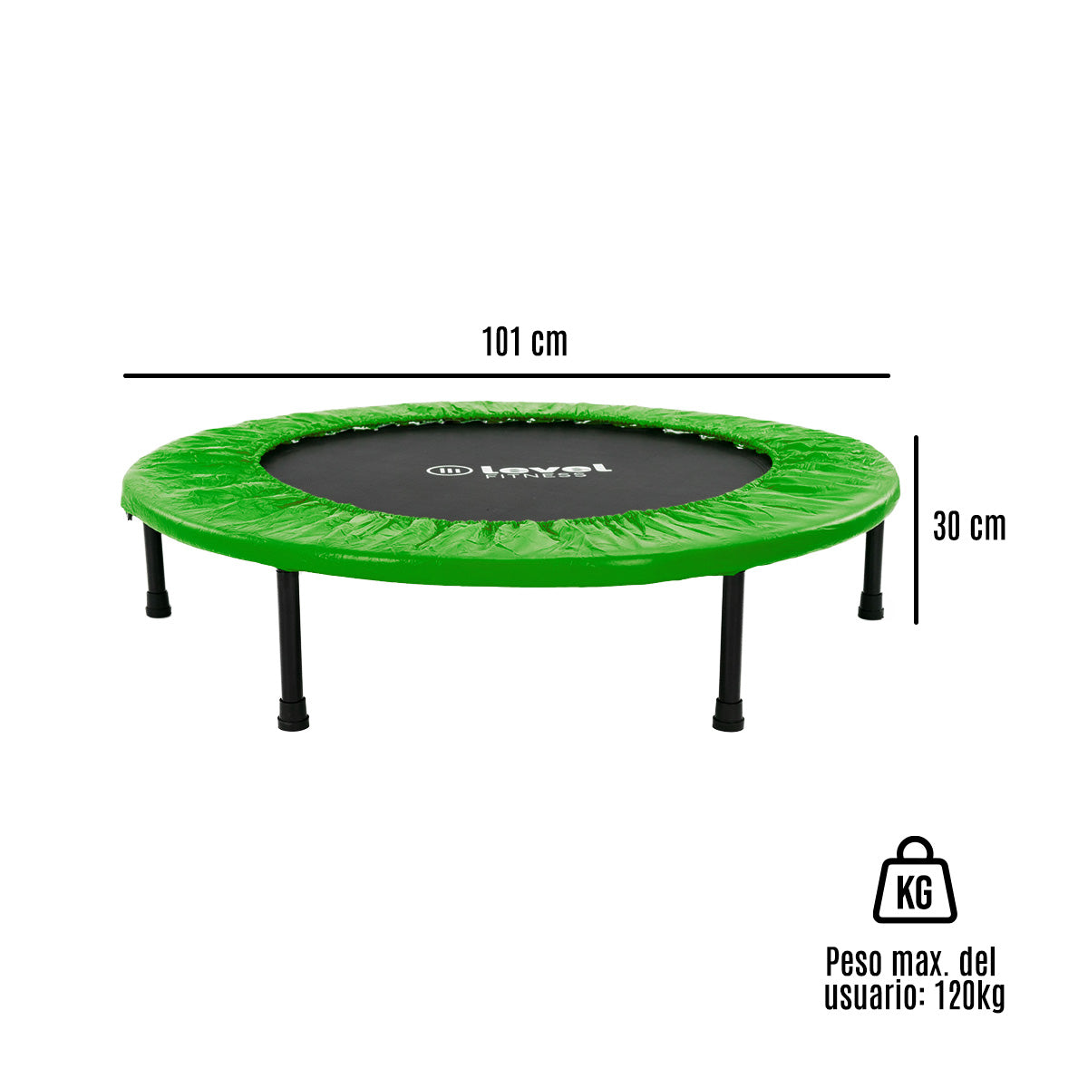 Mini Trampolín Brincolín Aeróbico  40" Plegable