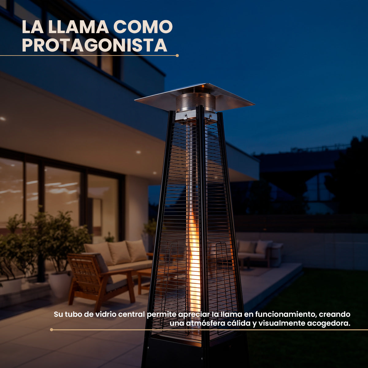 Calefactor de Patio Pirámide