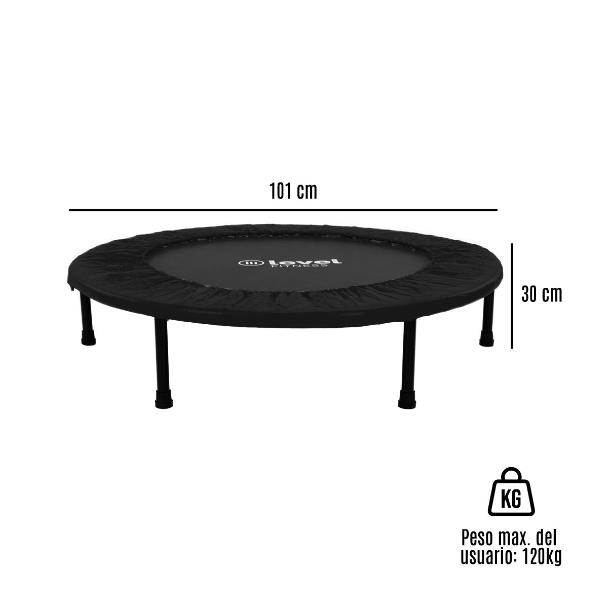 Mini Trampolín Brincolín Aeróbico  40" Plegable