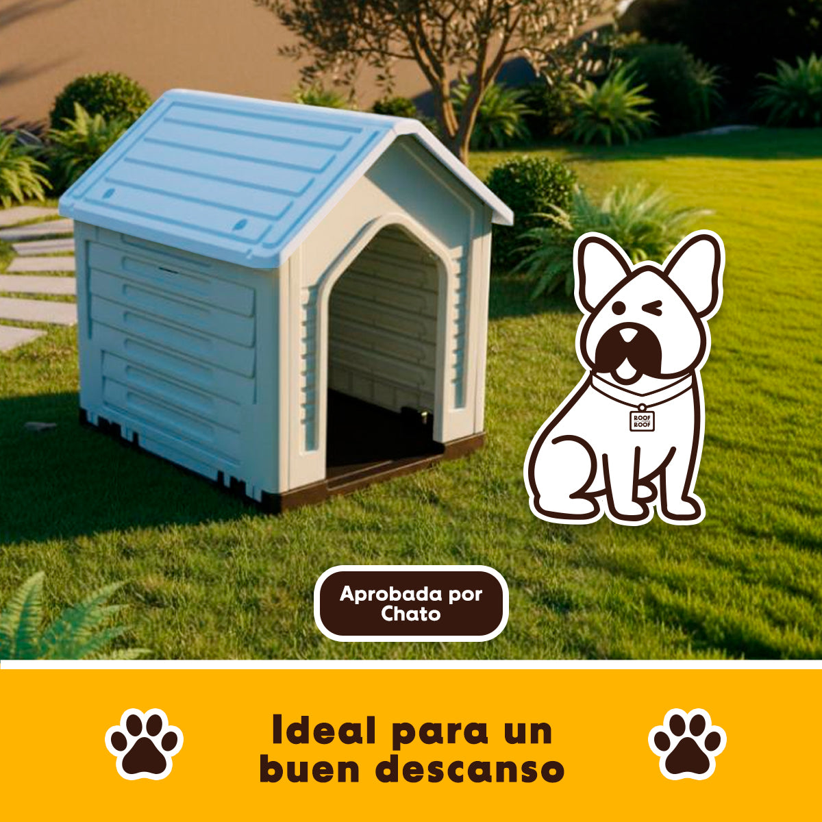 Casa para Perro EKON | Refugio Térmico con Piso Elevado