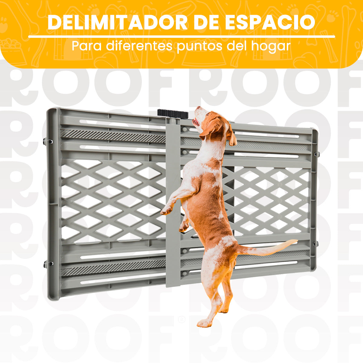 Barrera Ajustable para Mascotas Portátil y Expandible