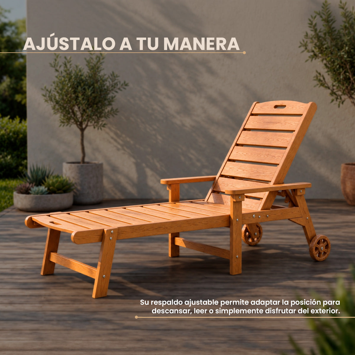 Camastro Respaldo Ajustable Resort