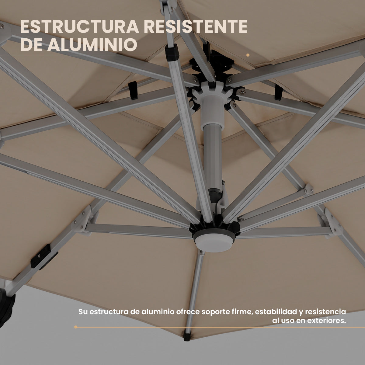 Sombrilla para Jardín Cuadrada Eclipse