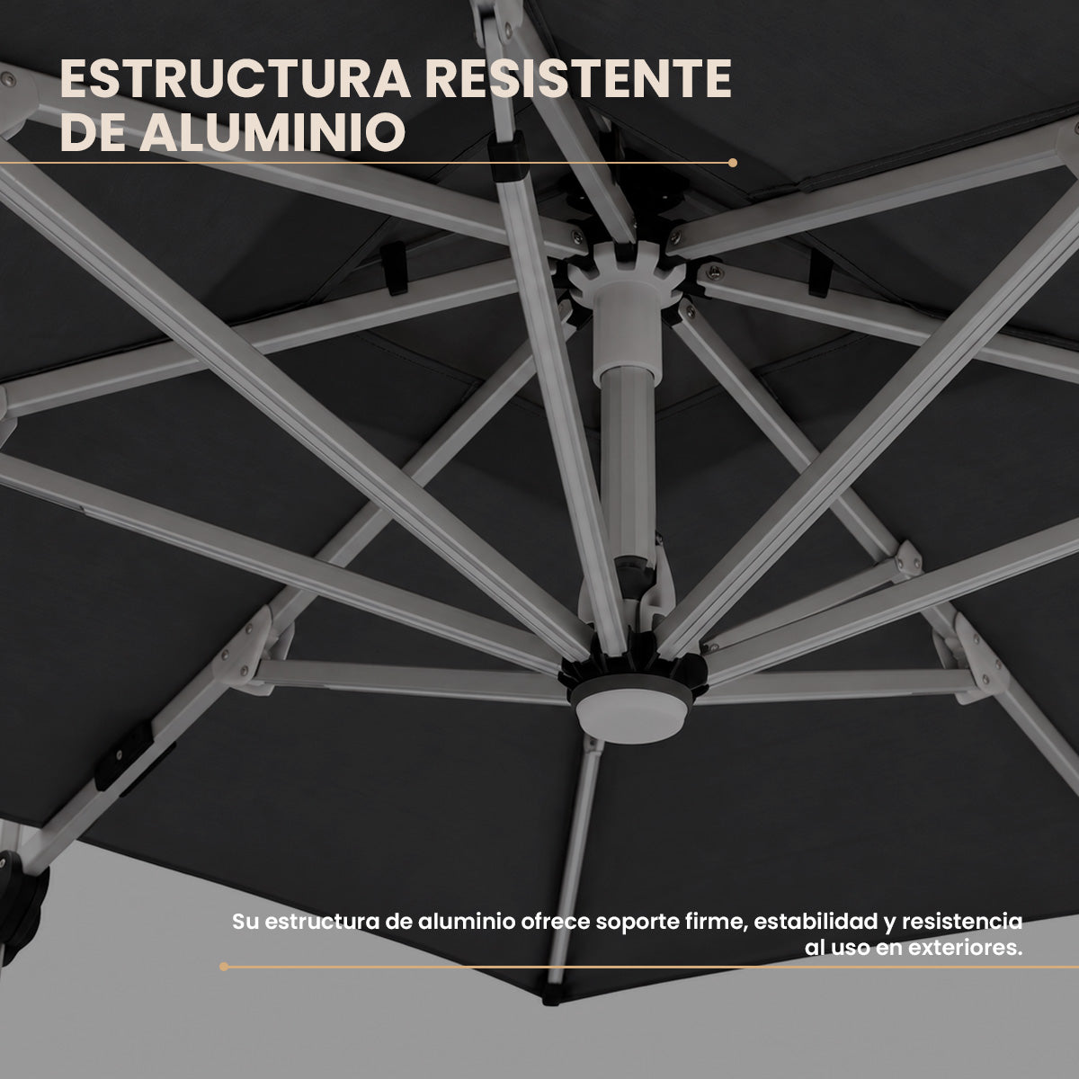 Sombrilla para Jardín Cuadrada Eclipse