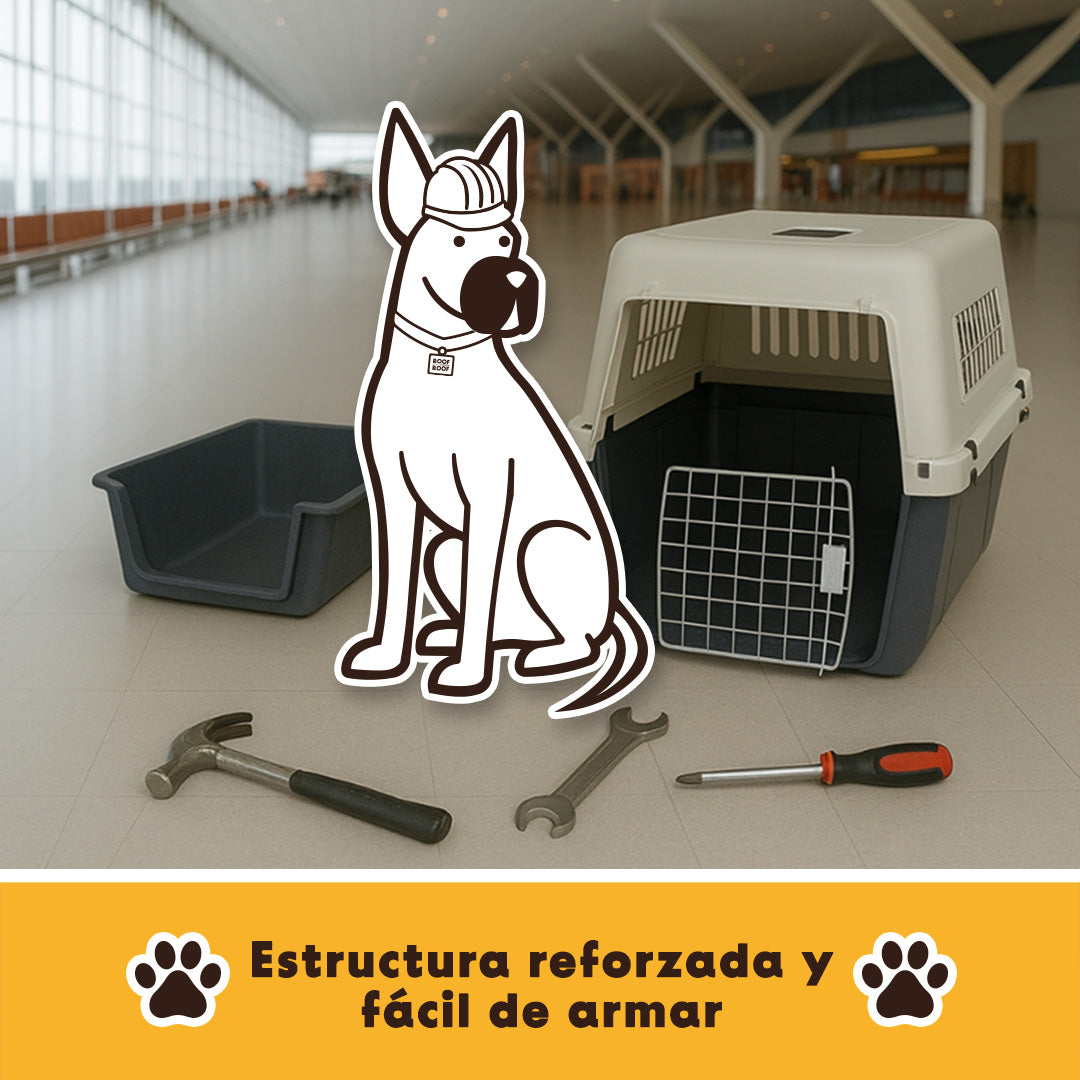 Jaula Transportadora Para Mascotas Modelo Wag
