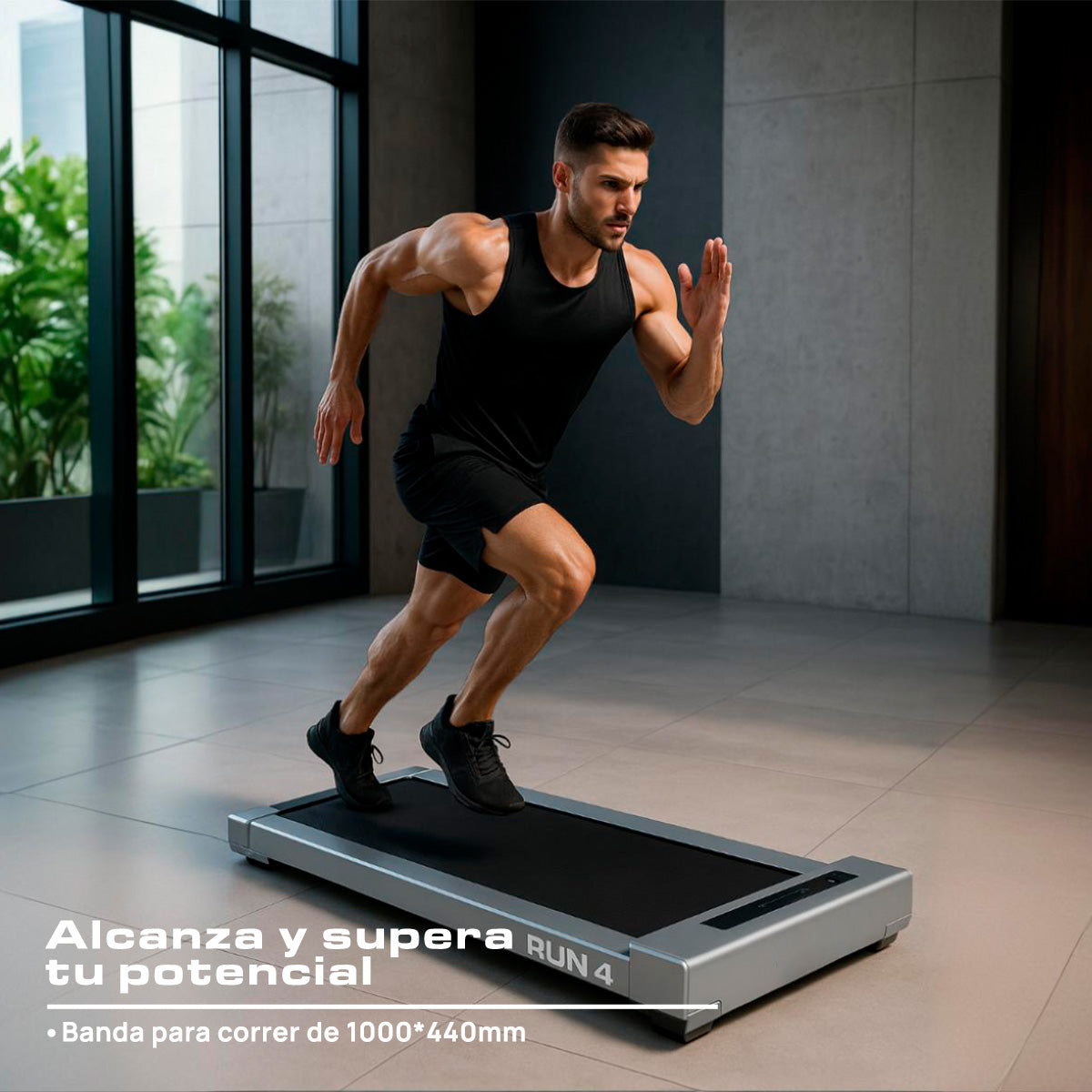 CAMINADORA ELÉCTRICA MINI PAD MOTOR 2.0HP PLEGABLE PANTALLA LED