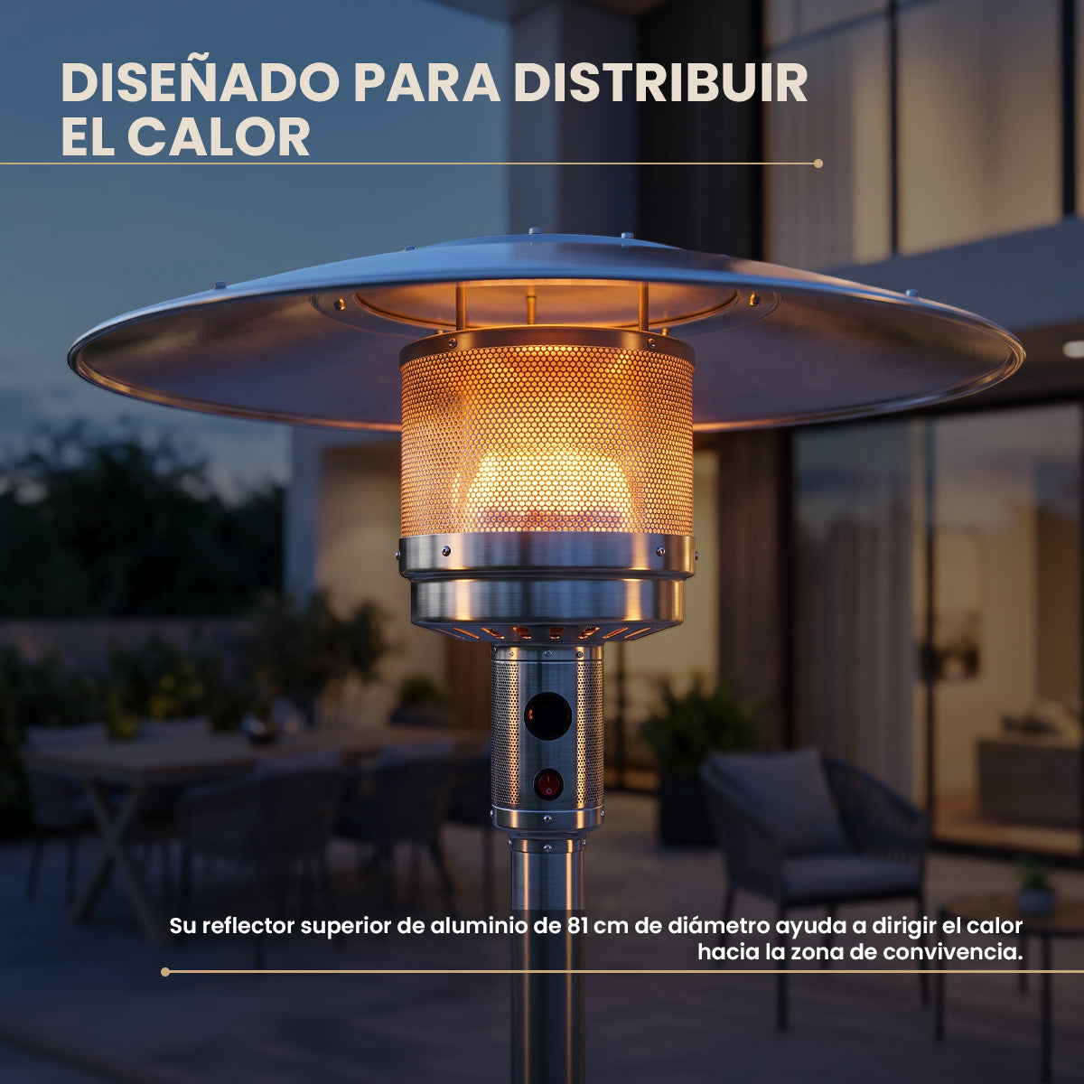 Calefactor Fongo Siena para Exterior