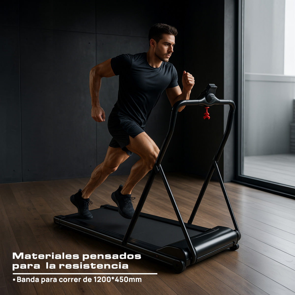 CAMINADORA ELÉCTRICA CON BARRA PANTALLA LED MOTOR 2.5HP