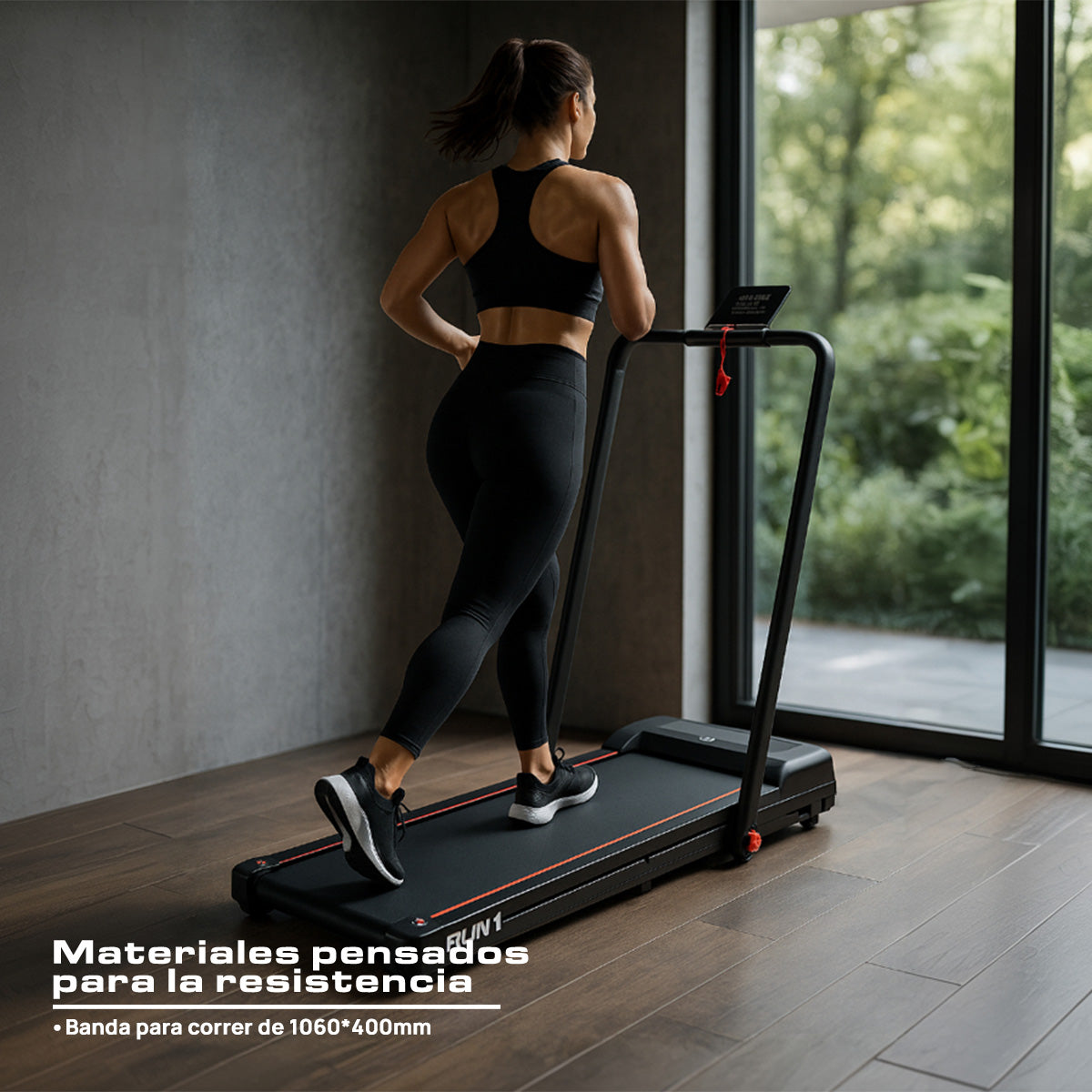 CAMINADORA ELÉCTRICA VEL 10.8KM BANDA ONDULADA MOTOR 2.0HP PANTALLA LED