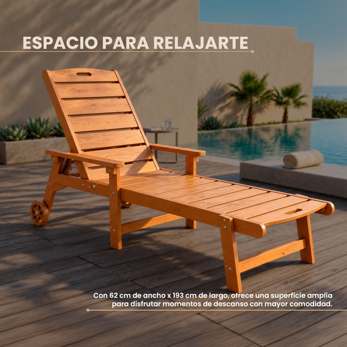 Camastro Respaldo Ajustable Resort