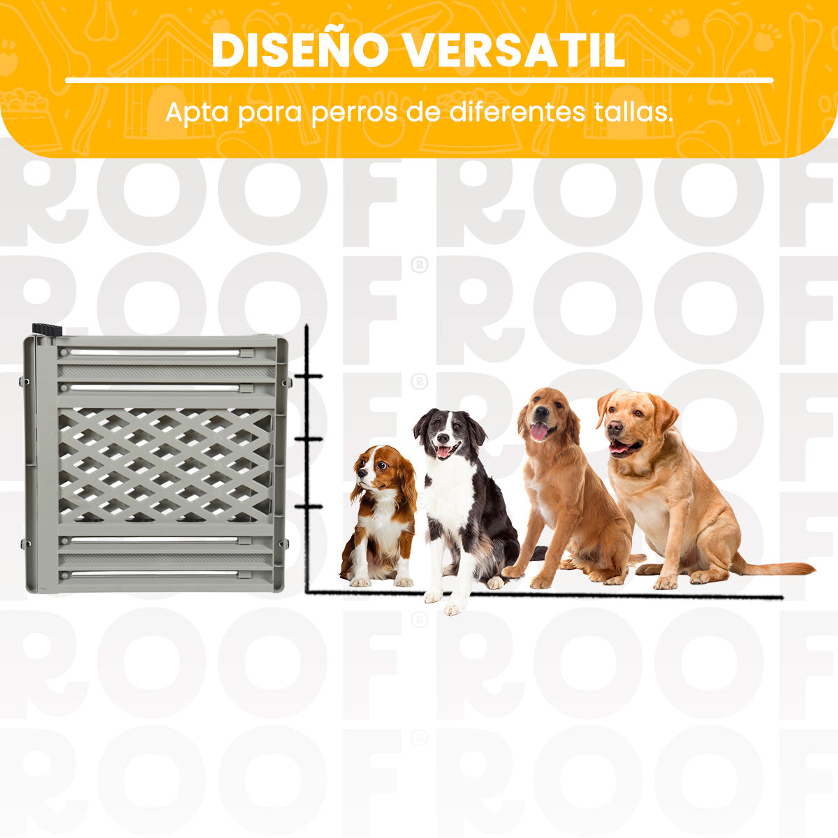 Barrera Ajustable para Mascotas Portátil y Expandible