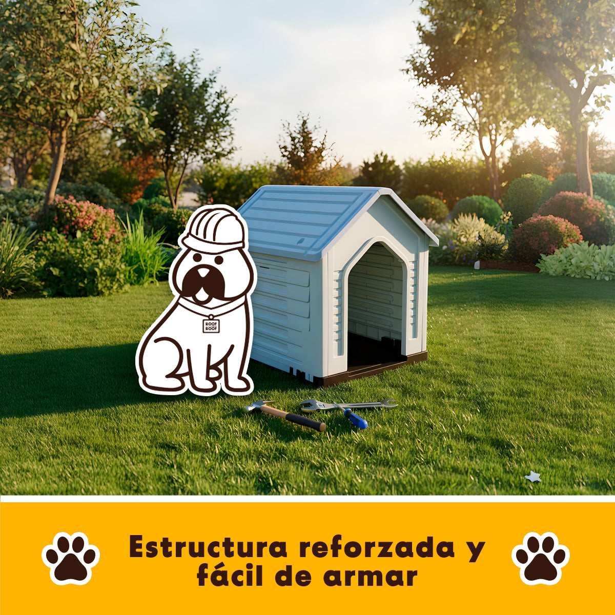 Casa para Perro EKON | Refugio Térmico con Piso Elevado