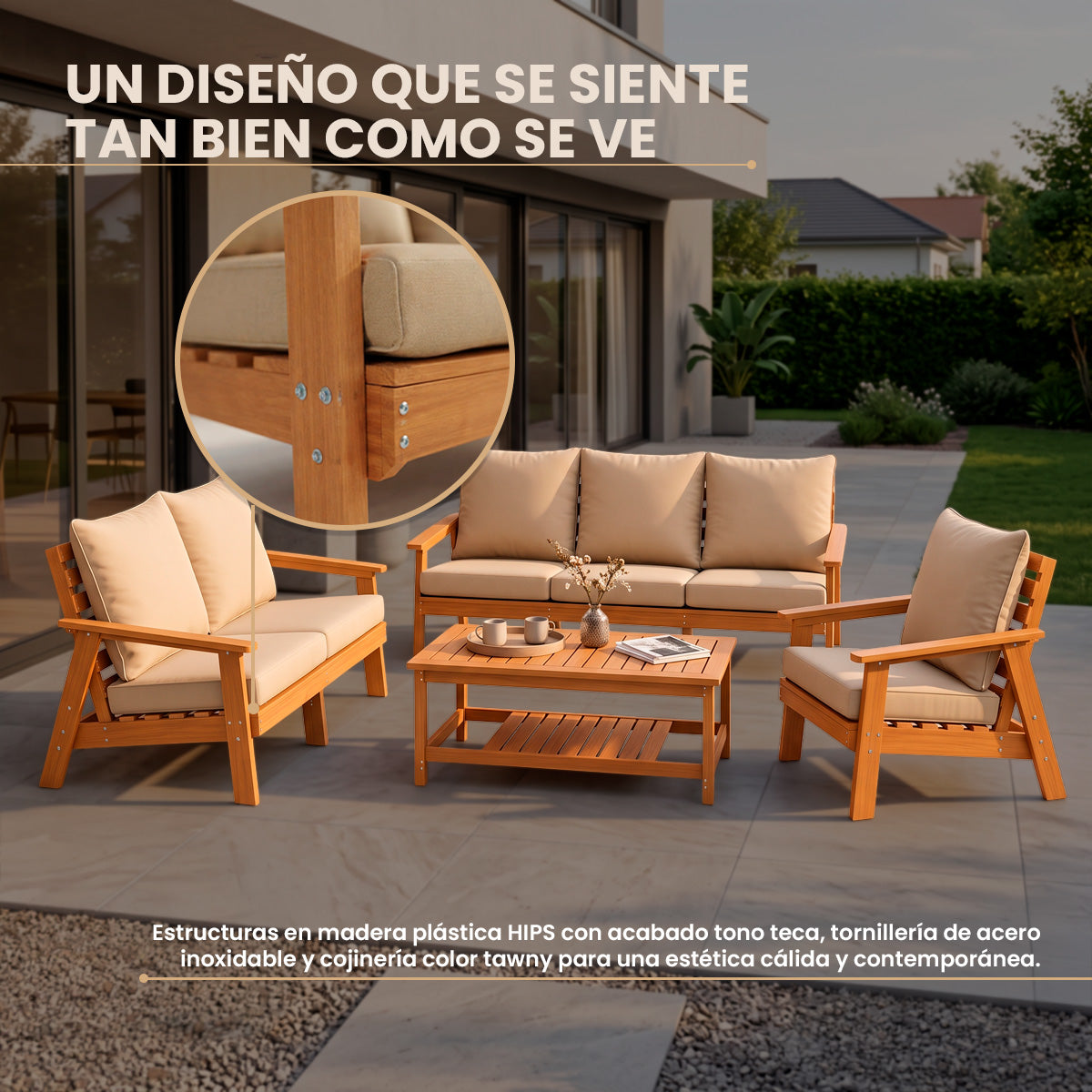 Juego de Sala Malibu para Exterior
