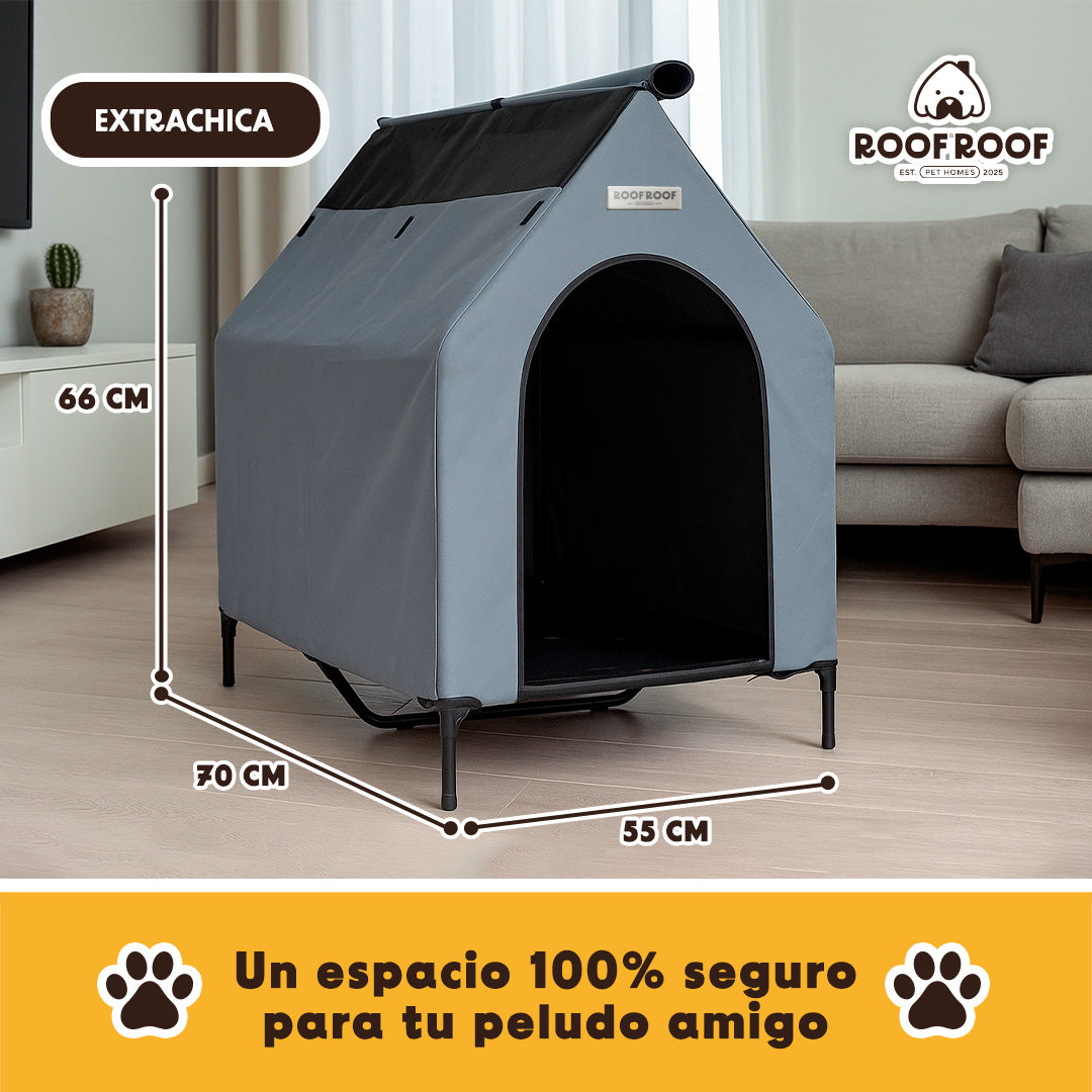 Casa campaña para perros portátil, piso elevado