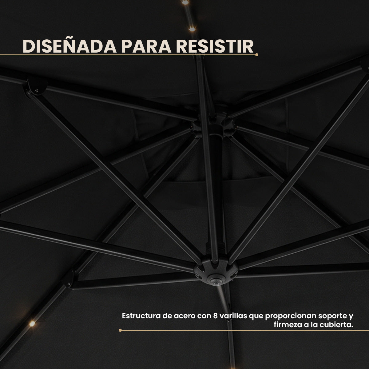 Sombrilla para Jardín Lateral Sunarm