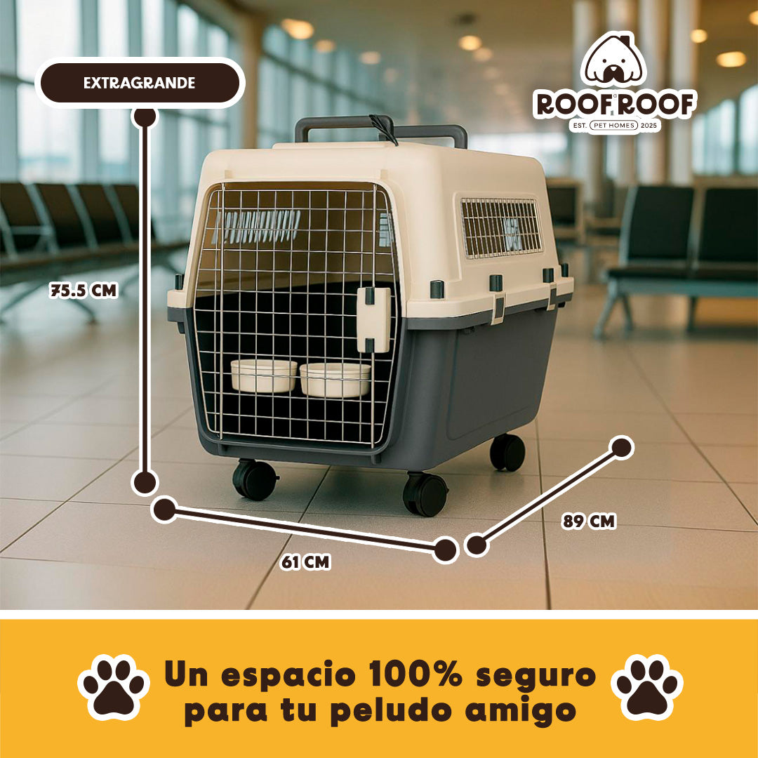 Jaula Transportadora Para Mascotas Modelo Wag
