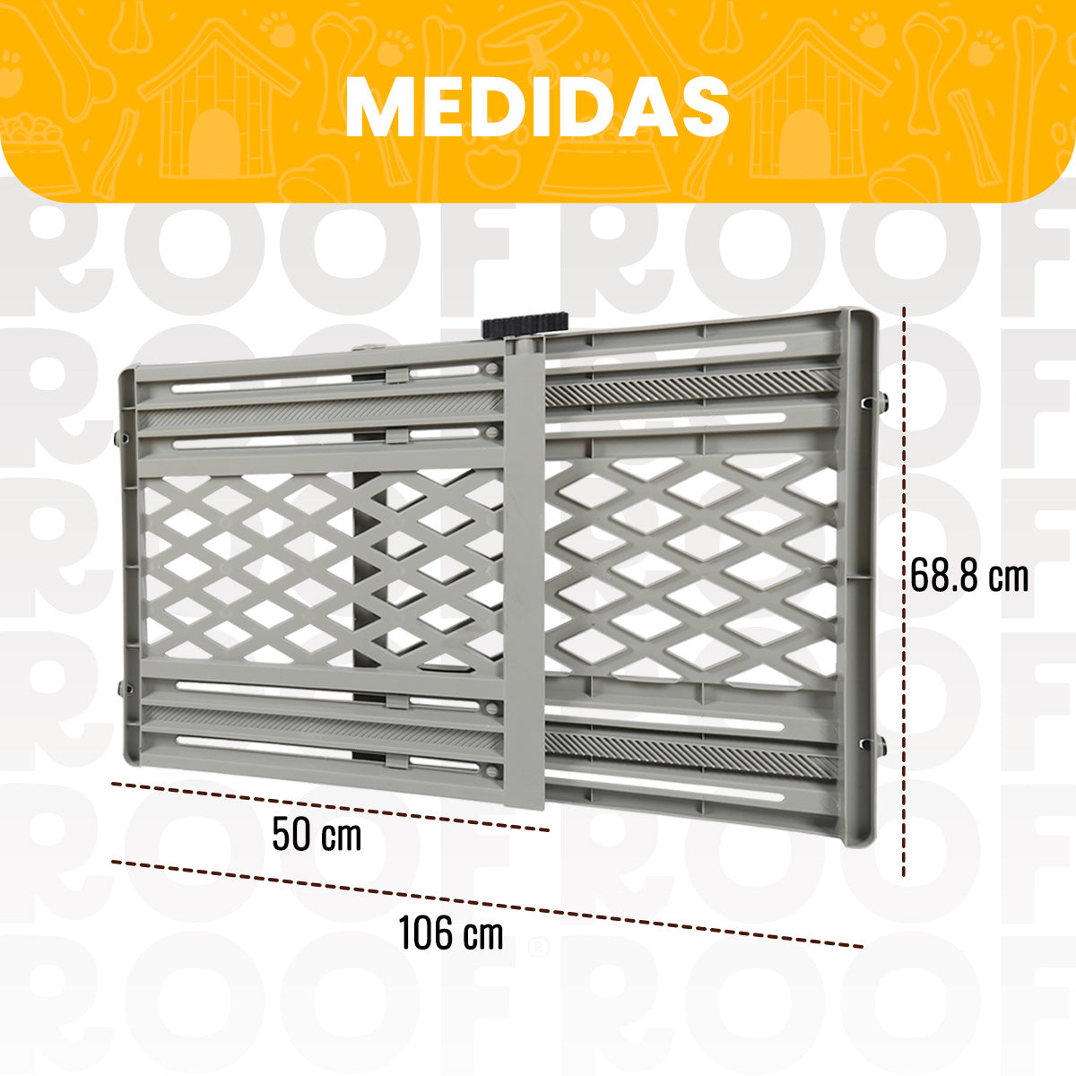 Barrera Ajustable para Mascotas Portátil y Expandible