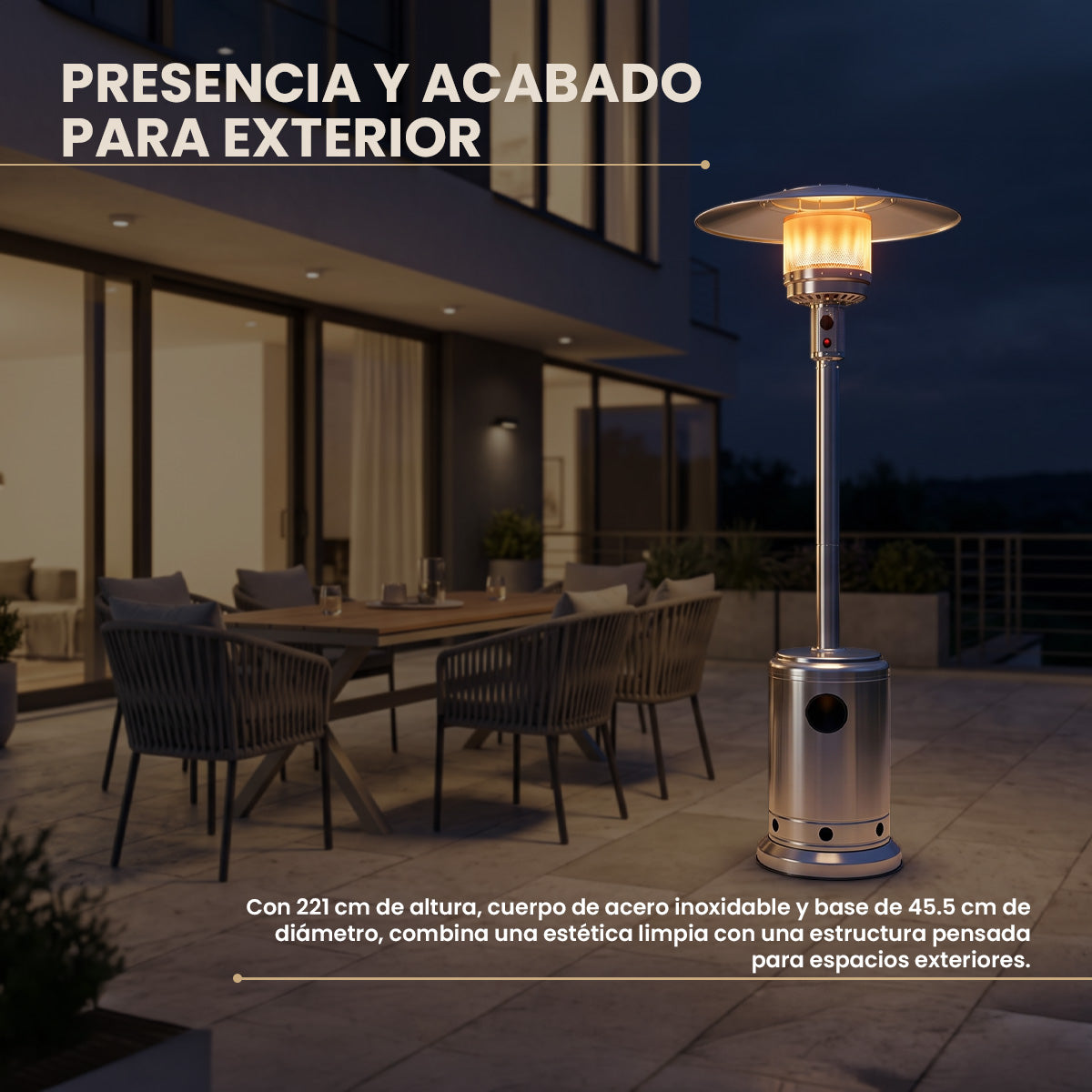 Calefactor Fongo Siena para Exterior