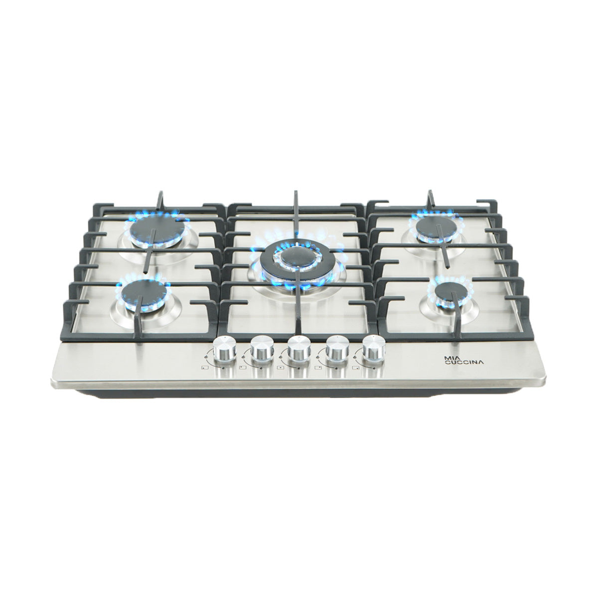 Parrilla A Gas 5 Quemadores Acero Inoxidable Mia Cuccina 120V