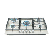 Parrilla A Gas 5 Quemadores Acero Inoxidable Mia Cuccina 120V