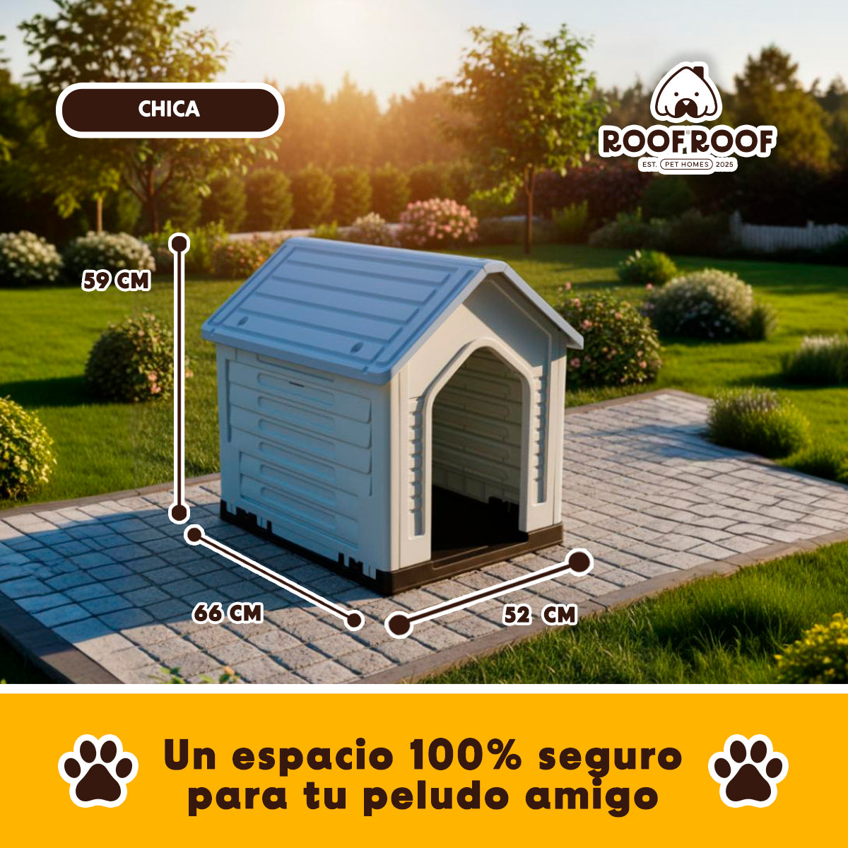 Casa para Perro EKON | Refugio Térmico con Piso Elevado