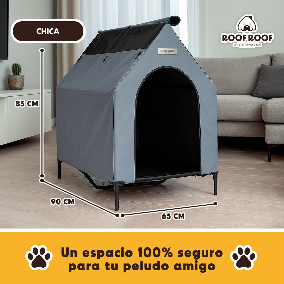 Casa campaña para perros portátil, piso elevado