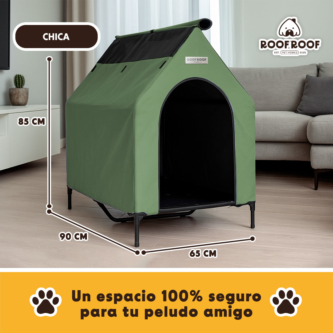 Casa campaña para perros portátil, piso elevado