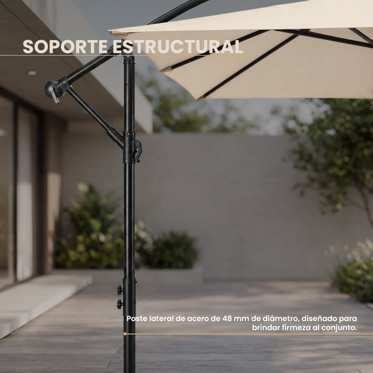 Sombrilla para Jardín Lateral Sunarm